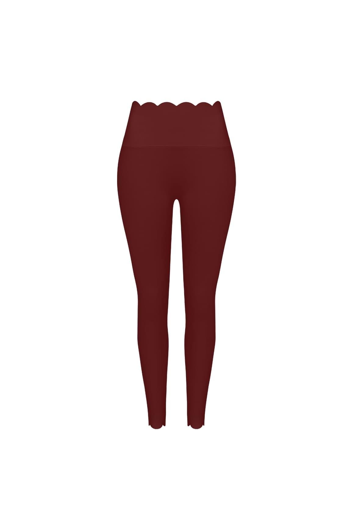 High-Waist Scallop Scrunch Legging