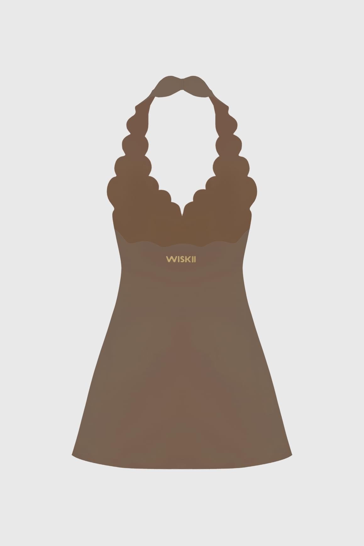 Riviera Scallop-Halter Dress