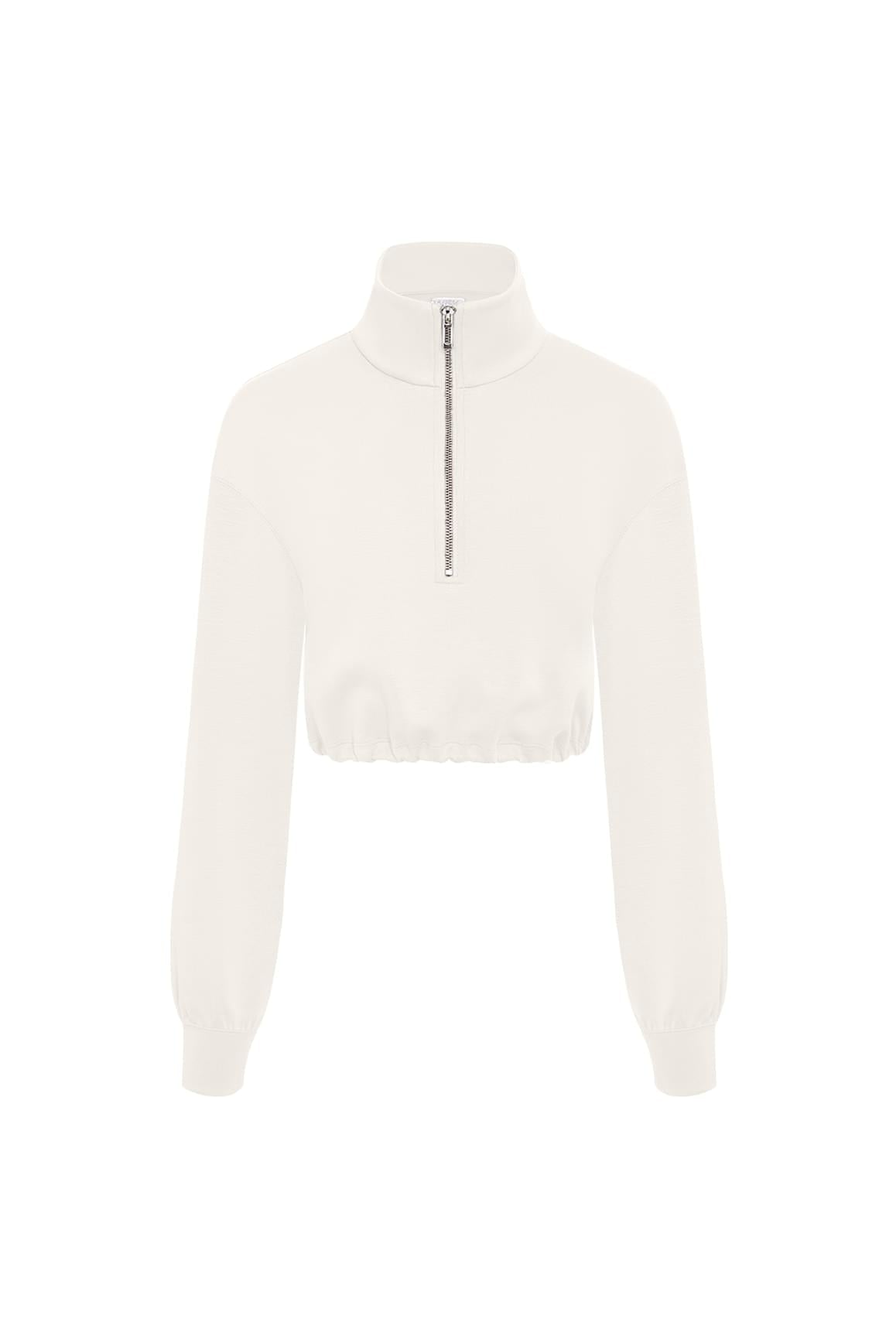 Serene Cropped Half-Zip Pullover