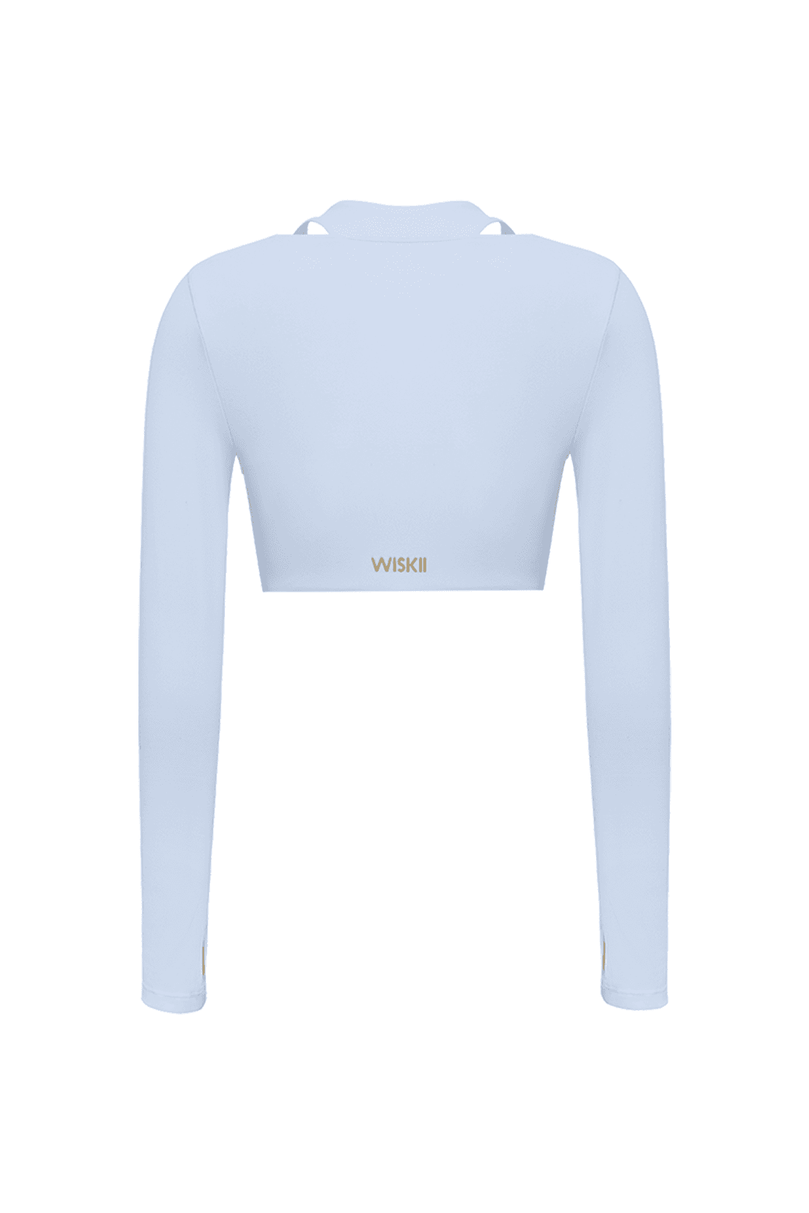 Twist-Front Shoulder Cut Crop Top