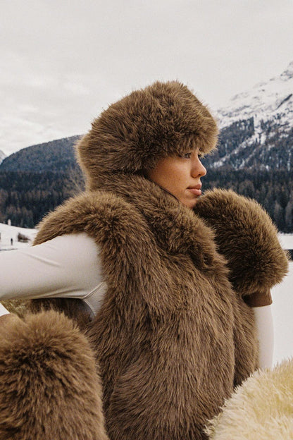 Alpine Cloud Faux Fur Vest