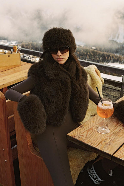 Alpine Cloud Faux Fur Vest
