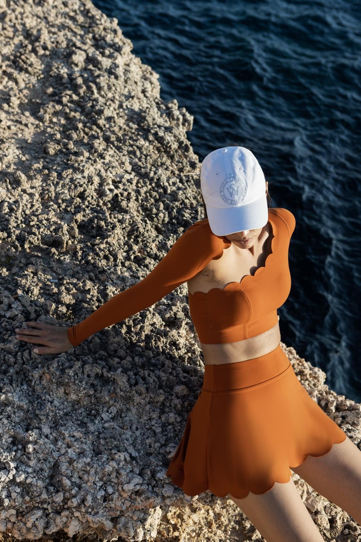 Asymmetrical Long Sleeve Crop Top