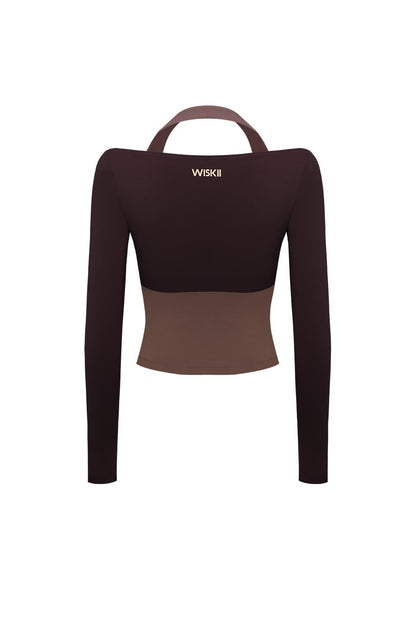 Colorblock One-Piece Long Sleeve Top