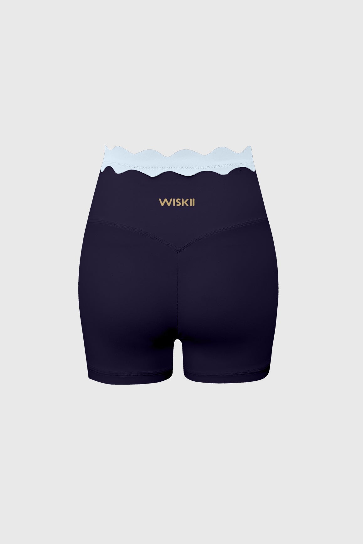 Contrast Scallop Scrunch Short