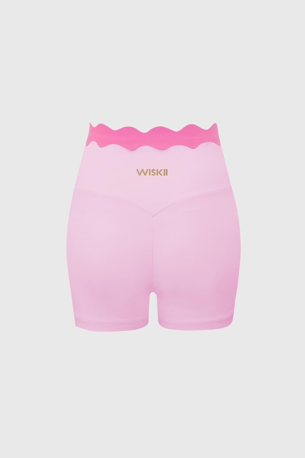 Contrast Scallop Scrunch Short