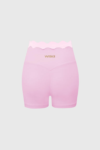 Contrast Scallop Scrunch Short
