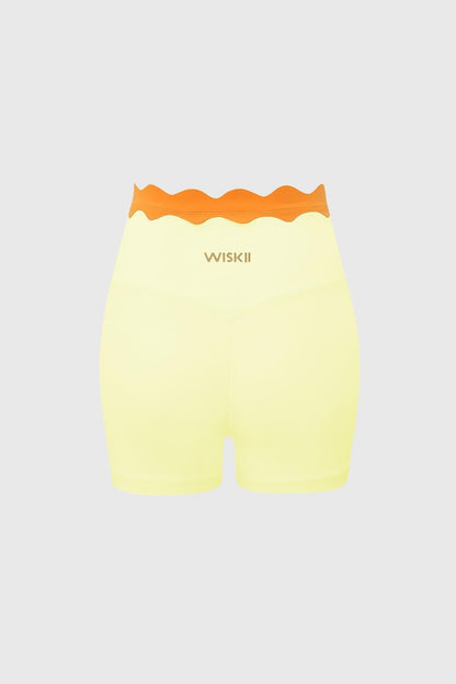 Contrast Scallop Scrunch Short