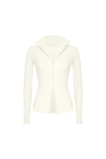 Double Zip Slim Fit Active Jacket