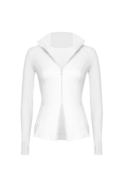 Double Zip Slim Fit Active Jacket