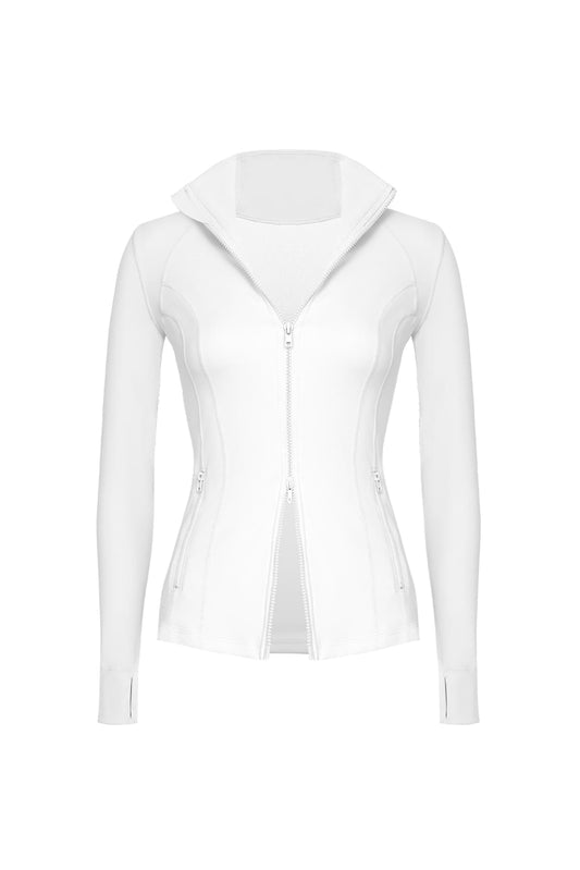 Double Zip Slim Fit Active Jacket