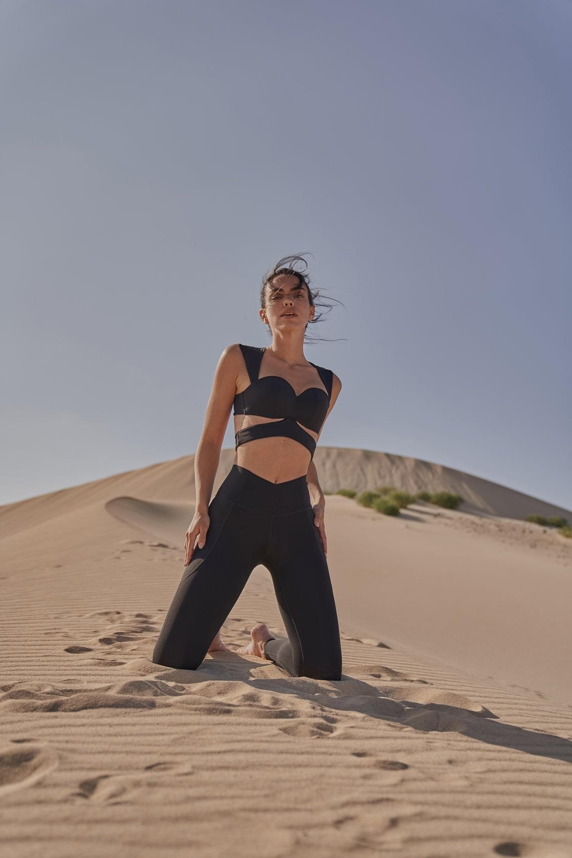 Elegant Corset Sports Bra & V-Waist Utility Legging