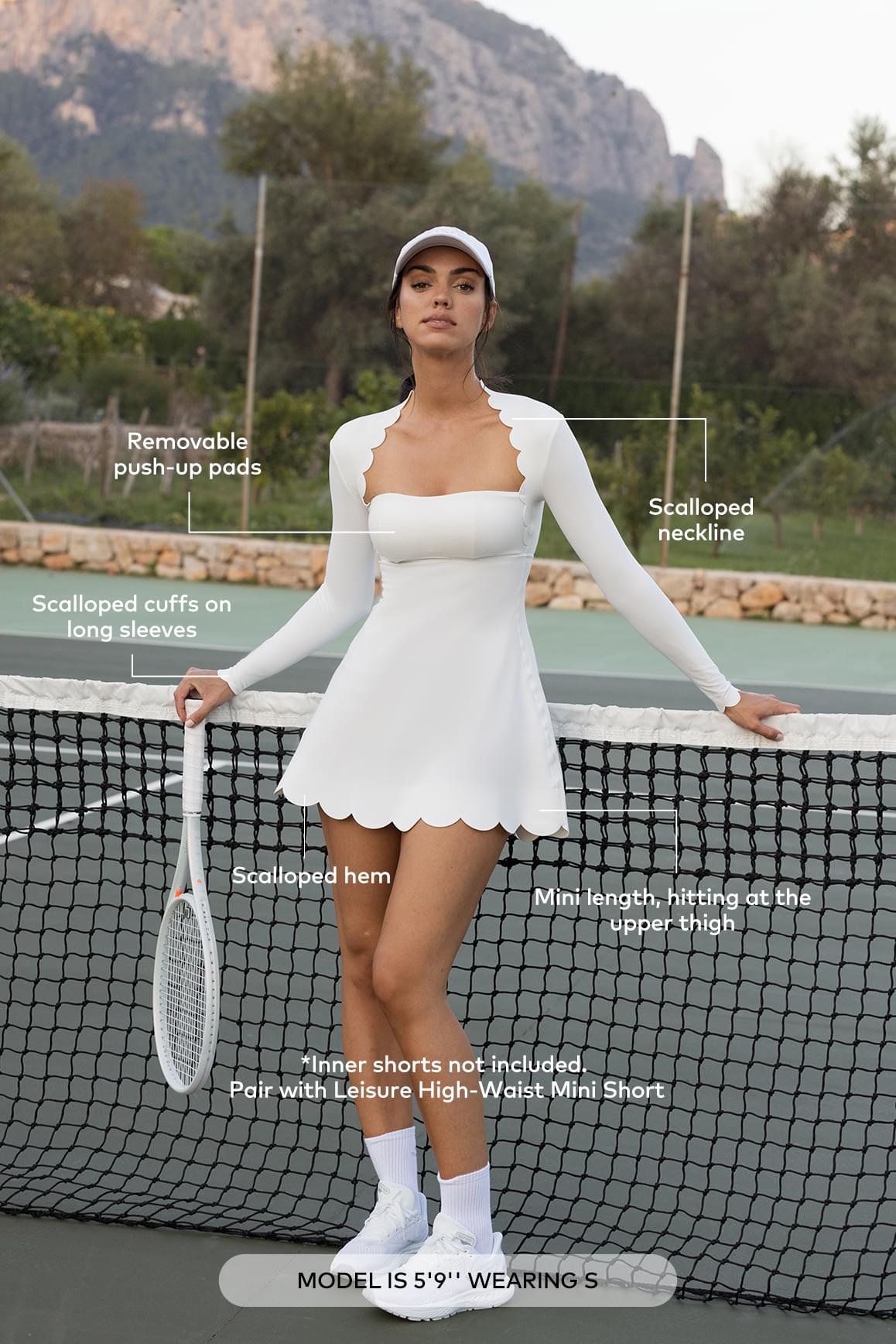 Enchanting Scallop A-Line Dress