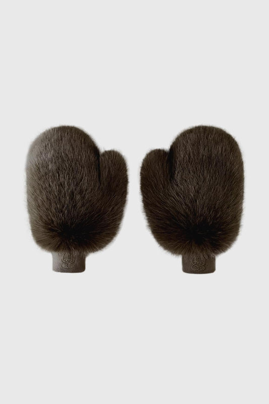 Frost Faux Fur Mittens