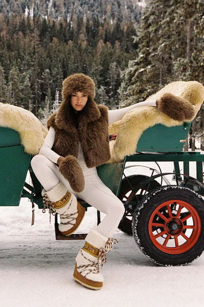 Frost Faux Fur Mittens