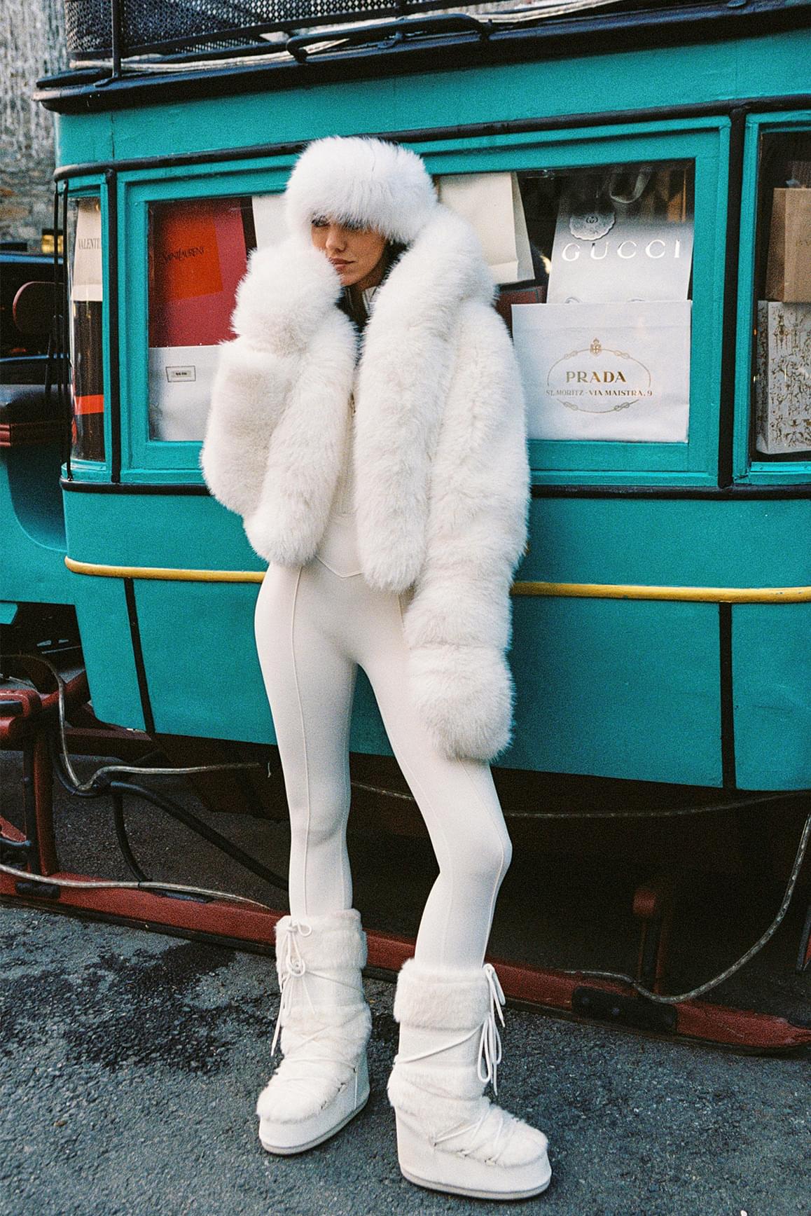 Frost Faux Fur Mittens