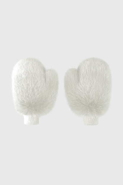 Frost Faux Fur Mittens