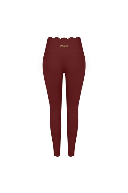 High-Waist Scallop Scrunch Legging