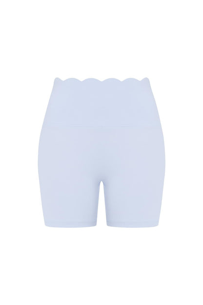 High-Waist Scallop Scrunch Short