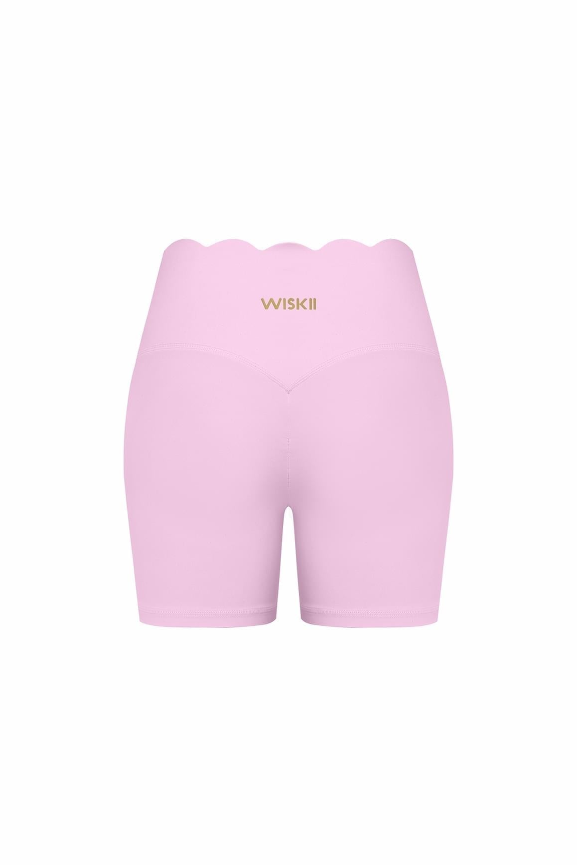 High-Waist Scallop Scrunch Short