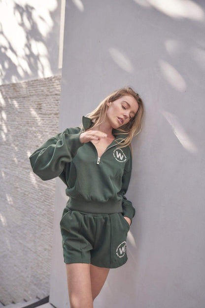 High-waist Sweat Short