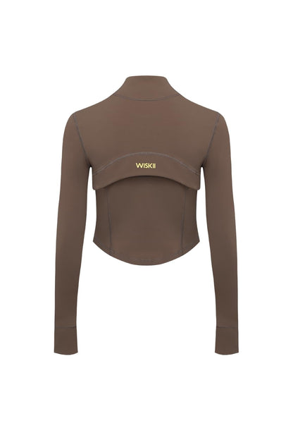Hourglass Cropped Full Zip Jacket