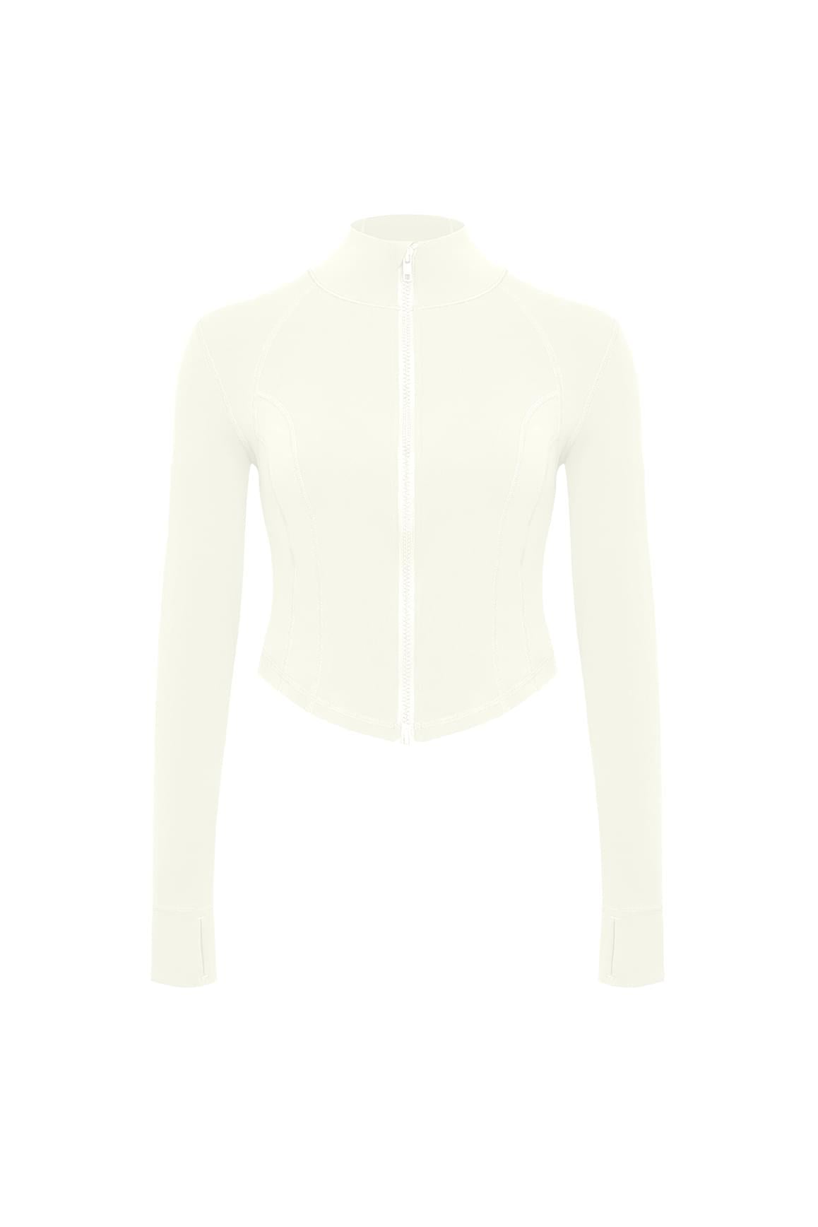 Hourglass Cropped Full Zip Jacket