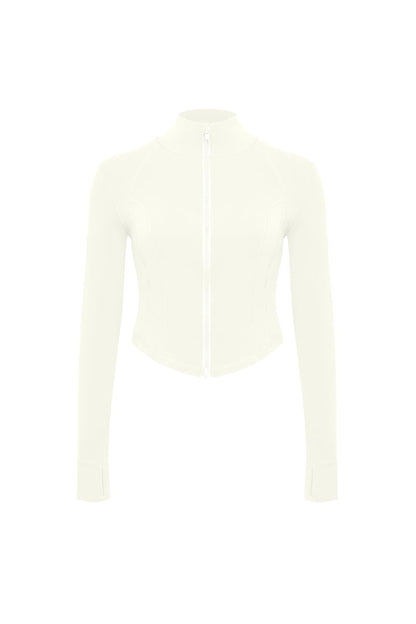 Hourglass Cropped Full Zip Jacket