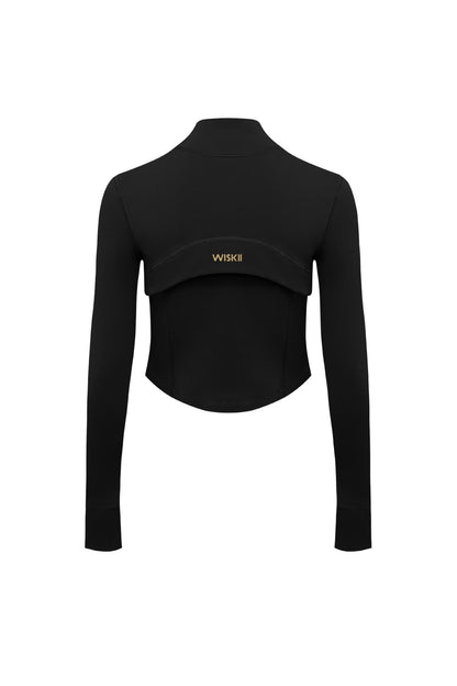 Hourglass Cropped Full Zip Jacket