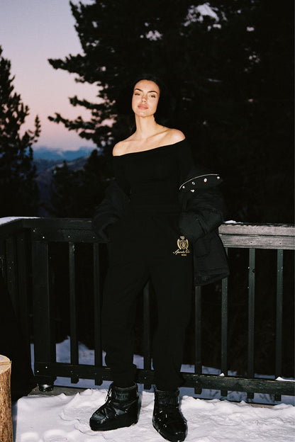 Long Sleeve Off Shoulder Pleated Bodysuit