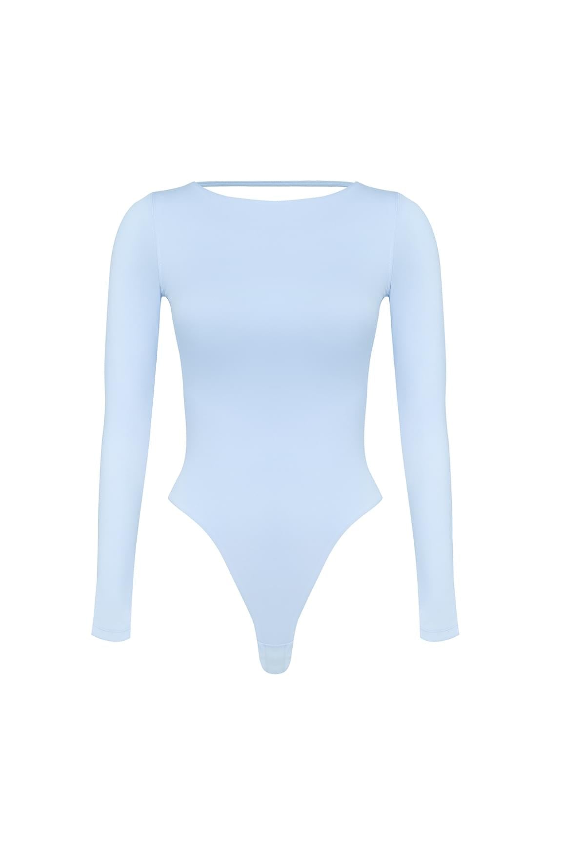 Long Sleeve Open Back Bodysuit