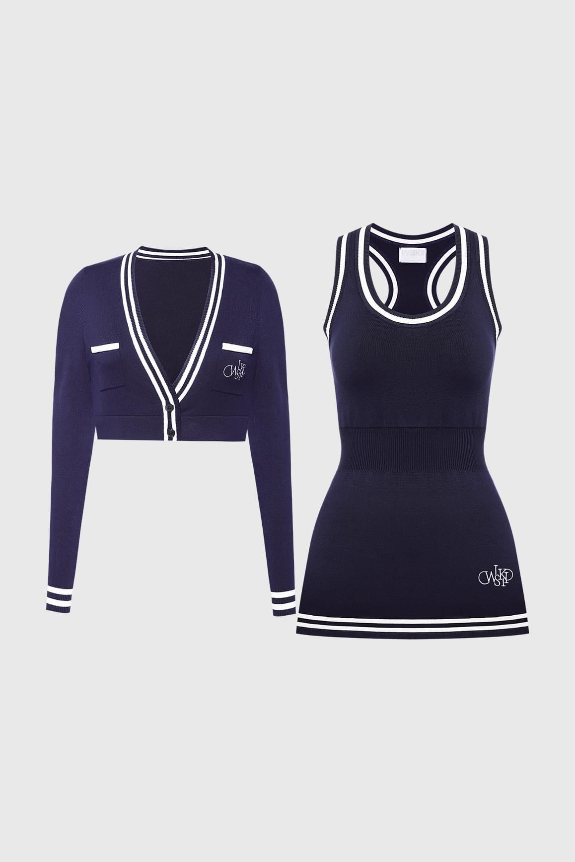Mirto Knit Sleeveless Dress & Mirto Knit Cropped Cardigan