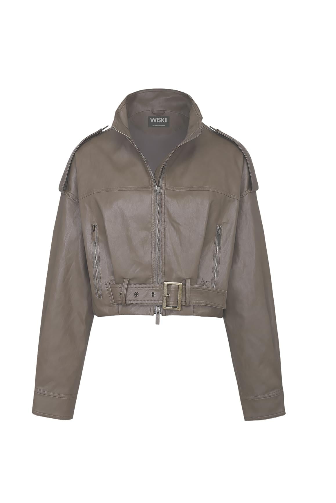 Retro Faux Leather Jacket