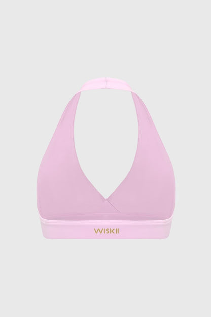 Ripple Ruched Halter Bra