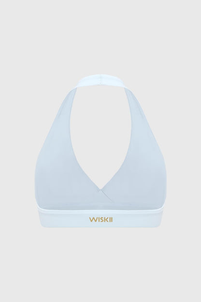 Ripple Ruched Halter Bra
