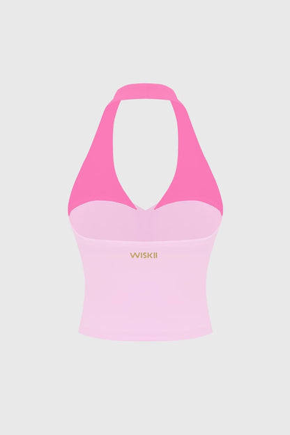 Riviera Contrast Halter Tank