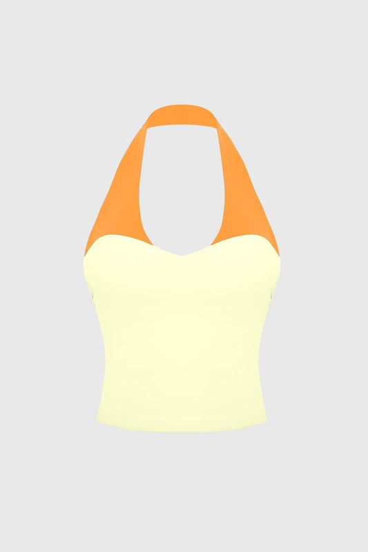Riviera Contrast Halter Tank