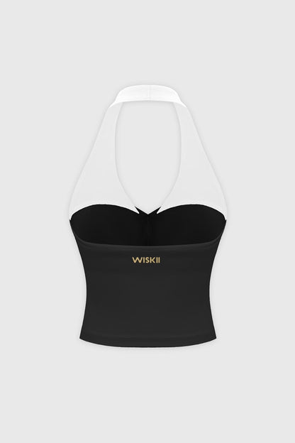 Riviera Contrast Halter Tank