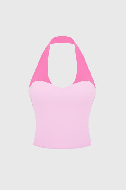 Riviera Contrast Halter Tank