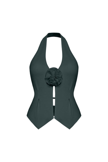Riviera Floral Halter Vest