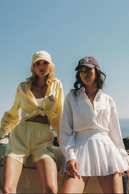Riviera Relaxed Cotton Shirt & Riviera High Waist Cotton Short
