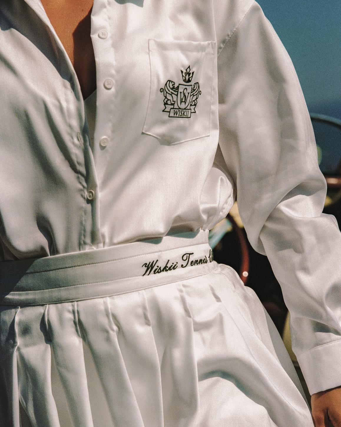 Riviera Relaxed Cotton Shirt & Riviera Pleated Skirt