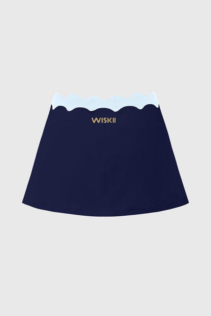 Riviera Scallop Contrast Skirt