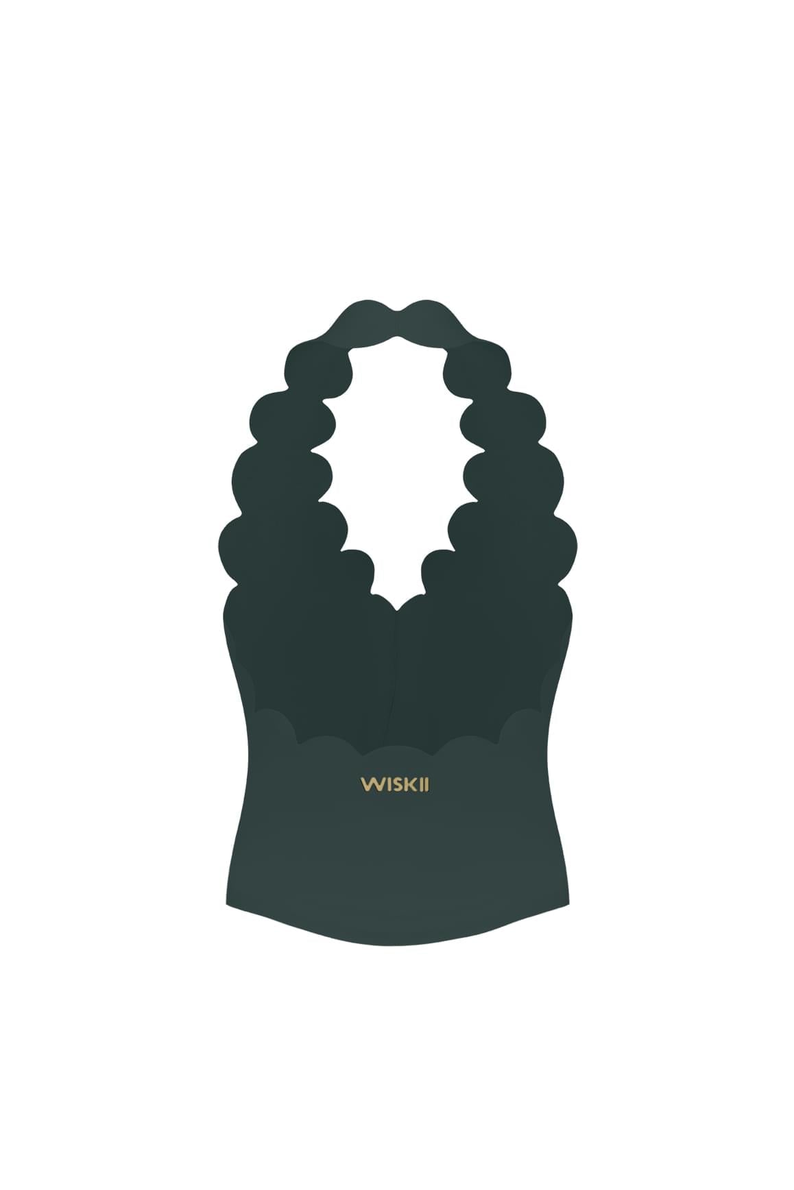 Riviera Scallop Halter Bra Tank