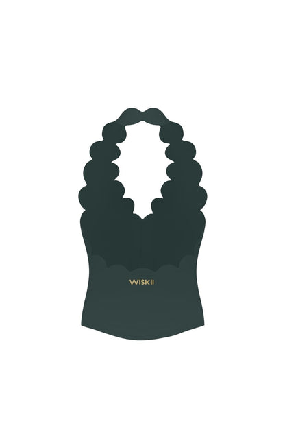 Riviera Scallop Halter Bra Tank