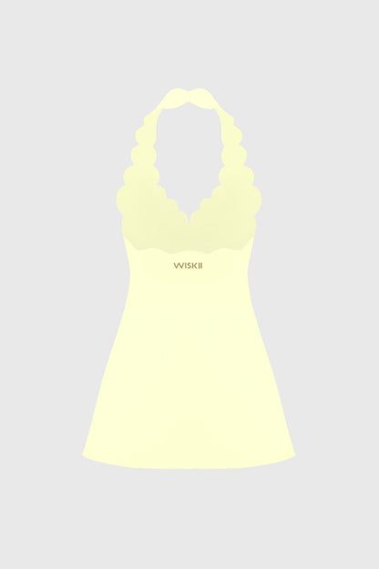 Riviera Scallop-Halter Dress