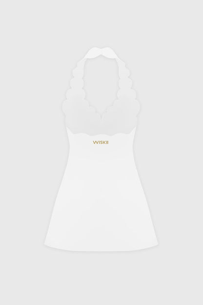 Riviera Scallop-Halter Dress