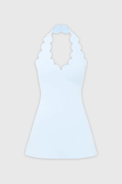 Riviera Scallop-Halter Dress