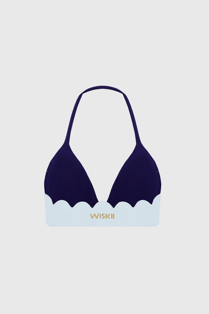 Scallop Contour Halter Bra