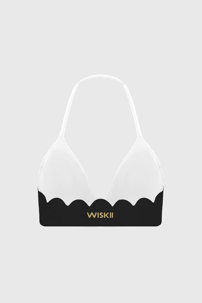 Scallop Contour Halter Bra